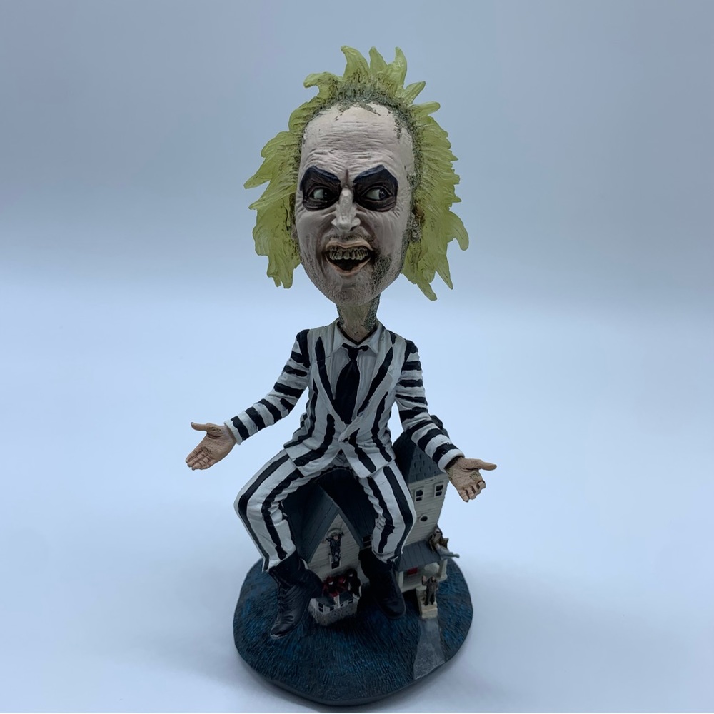 Rare Neca Beetlejuice extreme head knocker Bobblehead Figure Tim Burton